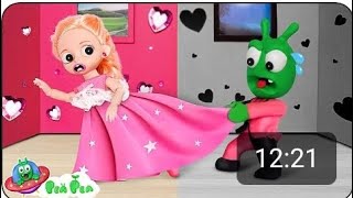 Pink vs Black Challenge Pea Pea and Barbie Doll - Pea Pea Stop Motion cartoon