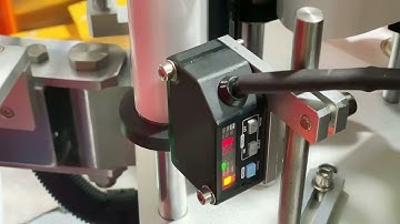 Tutorial How to operate sensor cutter &adjust hot melt glue dispenser