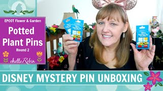 Disney Mystery Pin Unboxing | EPCOT Flower & Garden Potted Plant Pins