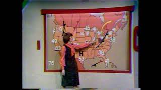 Jan Jones Doing the Weather on WJW TV - in 1976!