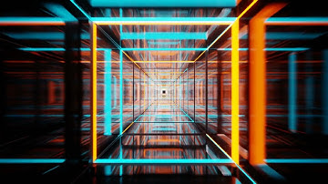 Cubic Tunnel Pulse - No Copyright Royalty Free Video Loop Background HD - VJ Loops Download