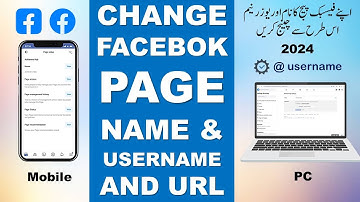 How to change Facebook Page Username, URL and Page Name Fast & Easy 2024 | Achievers Hub |