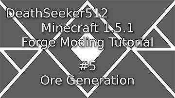 Minecraft 1.5.1 Forge Modding Tutorial #5 | Ore Generation[OLD]
