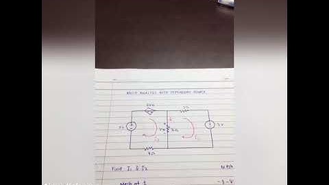 Mesh Analysis with Dependent Source