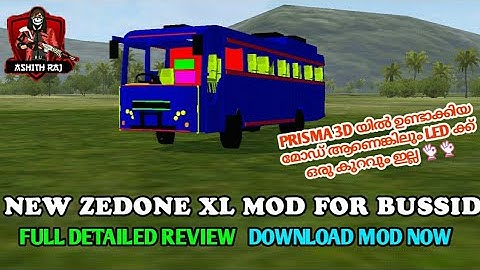 New Zedone XL Mod For Bussid | LED രാജാവ് 😍 | Prisma 3D യിൽ ഉണ്ടാക്കിയ മറ്റൊരു കിടിലൻ മോഡ് 💥