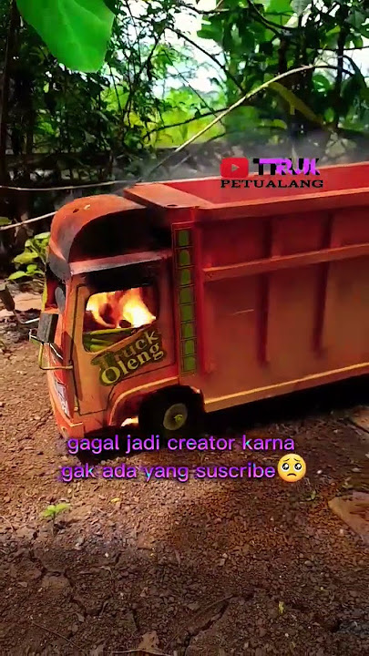 truk oleng terbakar #trending