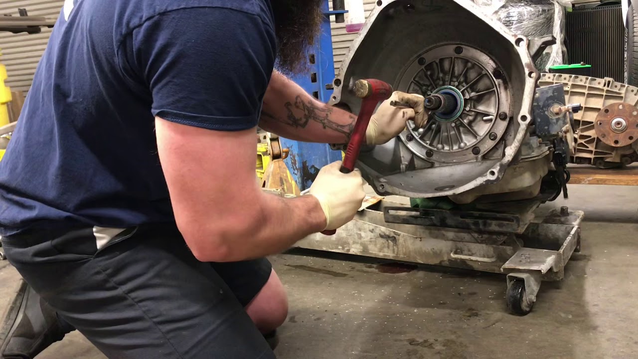 Ford Excursion Cummins Swap EP.6 4R100 Transmission Install YouTube