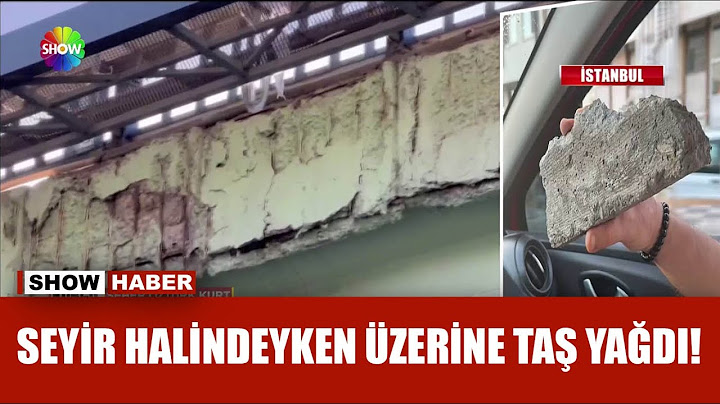 Köprüden taş yağdı!