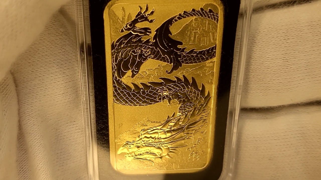 2023 Gold u0026 Silver Dragon Coinbar