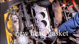 Yale & hyster forklift part 2 head gasket replacement ( Mazda engine )