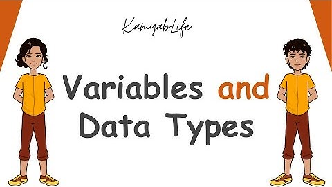 Week 2 - Lecture 1 - Variables and Data Types