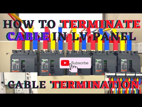 How to terminate cable in LV Panel | LV Panel Cable termination