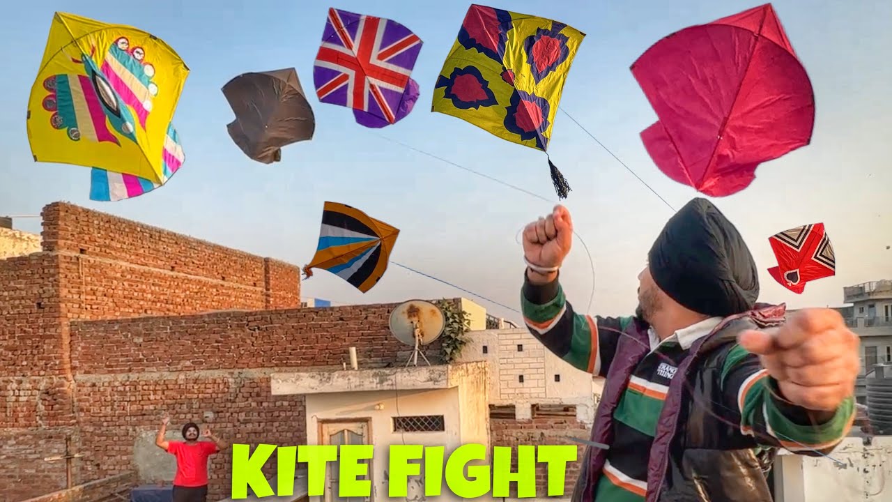 Kite Fight With Friends 😱 PATANGBAAZI | FLYING KITES ON SUNDAY