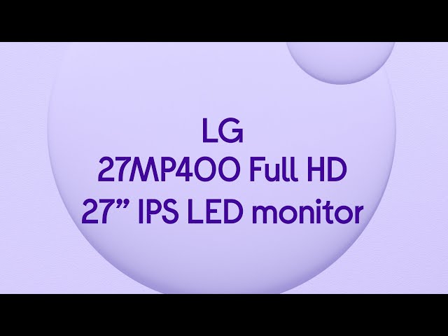 Monitor Lg 27 Pulgadas 27Mp400 ¿ Ips-Fhd LG