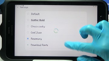 How to Apply Rosemary Font on SAMSUNG Galaxy Tab Active 2 – Adjust Font Style