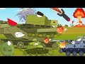 Pertempuran tank yang mengerikan. Tank kartun untuk anak-anak. Dunia tank.