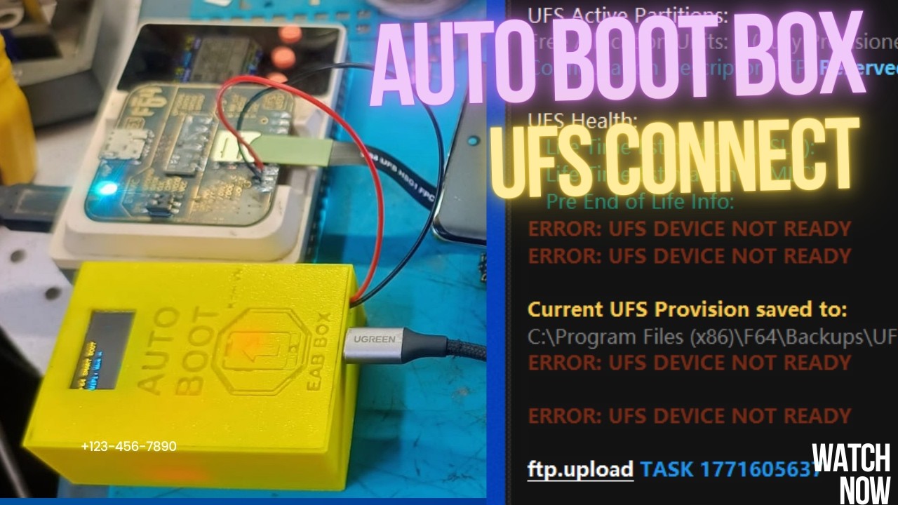 UFS CONNECTIVITY ALL ERROR 100% FIXED BY AUTO BOOT BOX AND FLASH 64 BOX ...