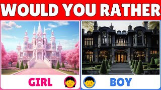 Would You Rather...?👦 | Boys VS Girls Edition 👧