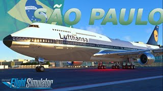 B747 Lufthansa ULTRA REAL FLIGHT | São Paulo ✈ Frankfurt | MSFS (4K)