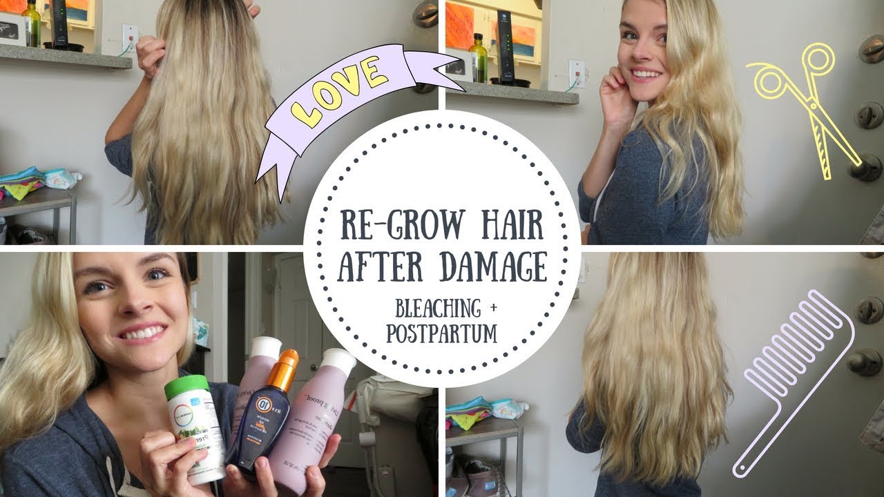 Hair Re Growth After Damage Bleach Postpartum Hair Loss