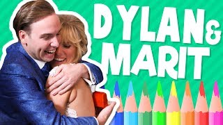 DYLAN & MARIT gaan TROUWEN | Tekenen met Rick