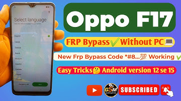 Oppo f17 frp bypass 2025 New💯working✅ Without Pc #GsmEasyTricks