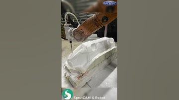 KUKA robot bodywork with SprutCAM X Robot #sprutcamrobot #cadcam #carmanufacturing #milling #kuka