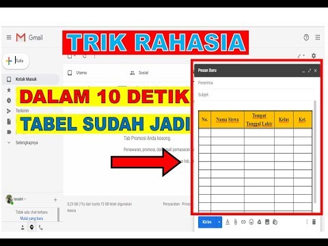 Cara Mudah Membuat Tabel di Email | Tips dan Trik