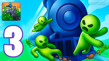 Train Defense: Zombie Game Gameplay Walkthrough Part 3 - Tutorial Defeat Zombie War (Android,iOS)