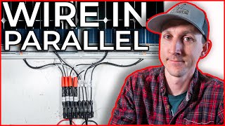 how to wire solar panels in parallel for your diy camper solar install