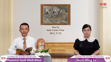 KIỆN TOÀN LỀ LUẬT  - Thứ Tư tuần III Mùa Chay (Mt 5, 17-19)