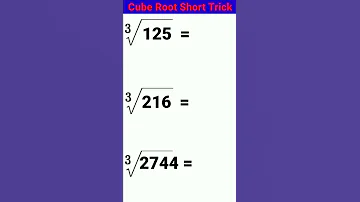 Cube Root Short Trick 