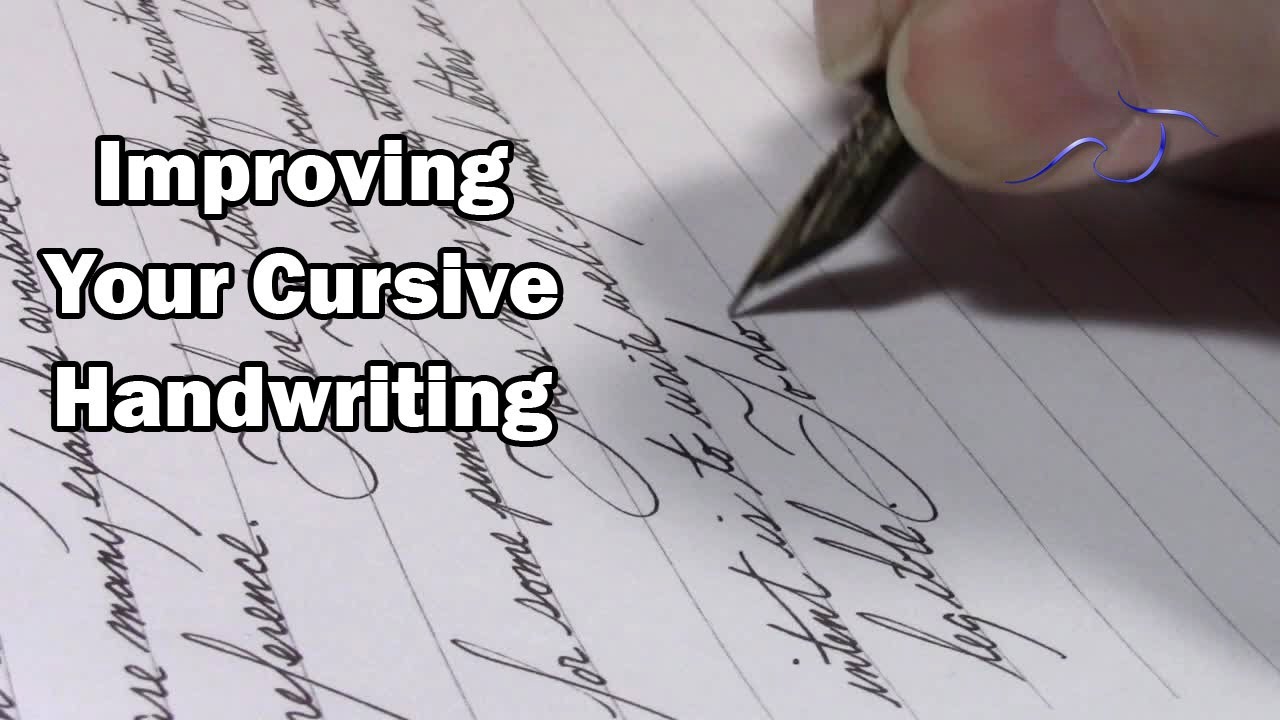 Improving Your Cursive Handwriting - YouTube