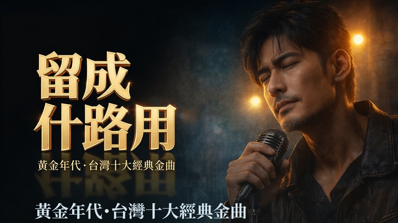 一杯敬過往，一杯敬明天 🥃 滄桑演繹【留戀什路用, 流浪的歌聲, 痴情台西港】留言告訴我：哪一句歌詞刺痛了現在的你？Classic Taiyu Ballad – Male AI Remake