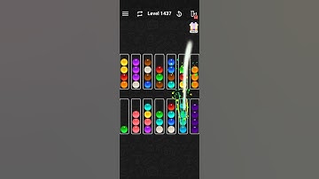 Level 1437 - Color Ball Sort Solution