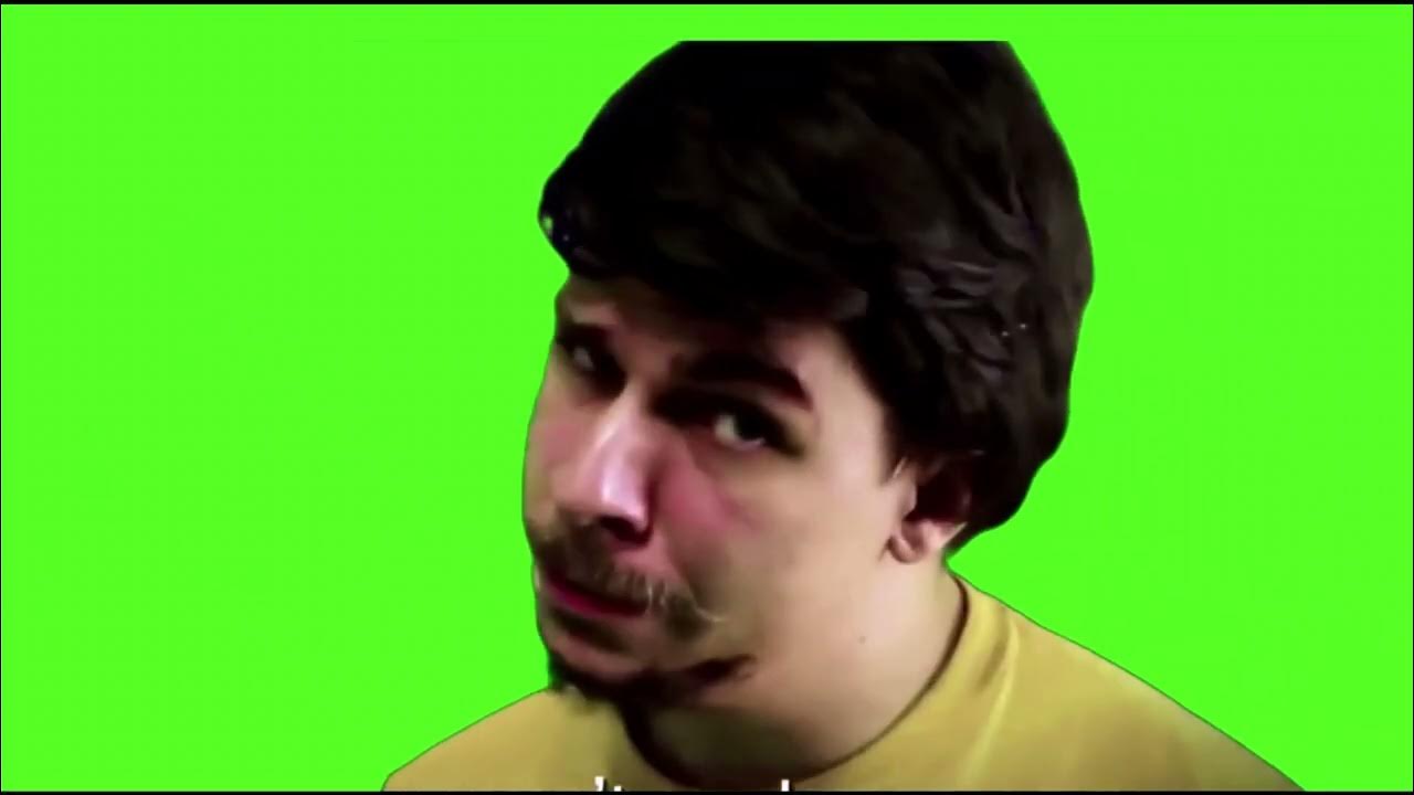 Fake Mr Beast Eyebrow raise green screen. YouTube