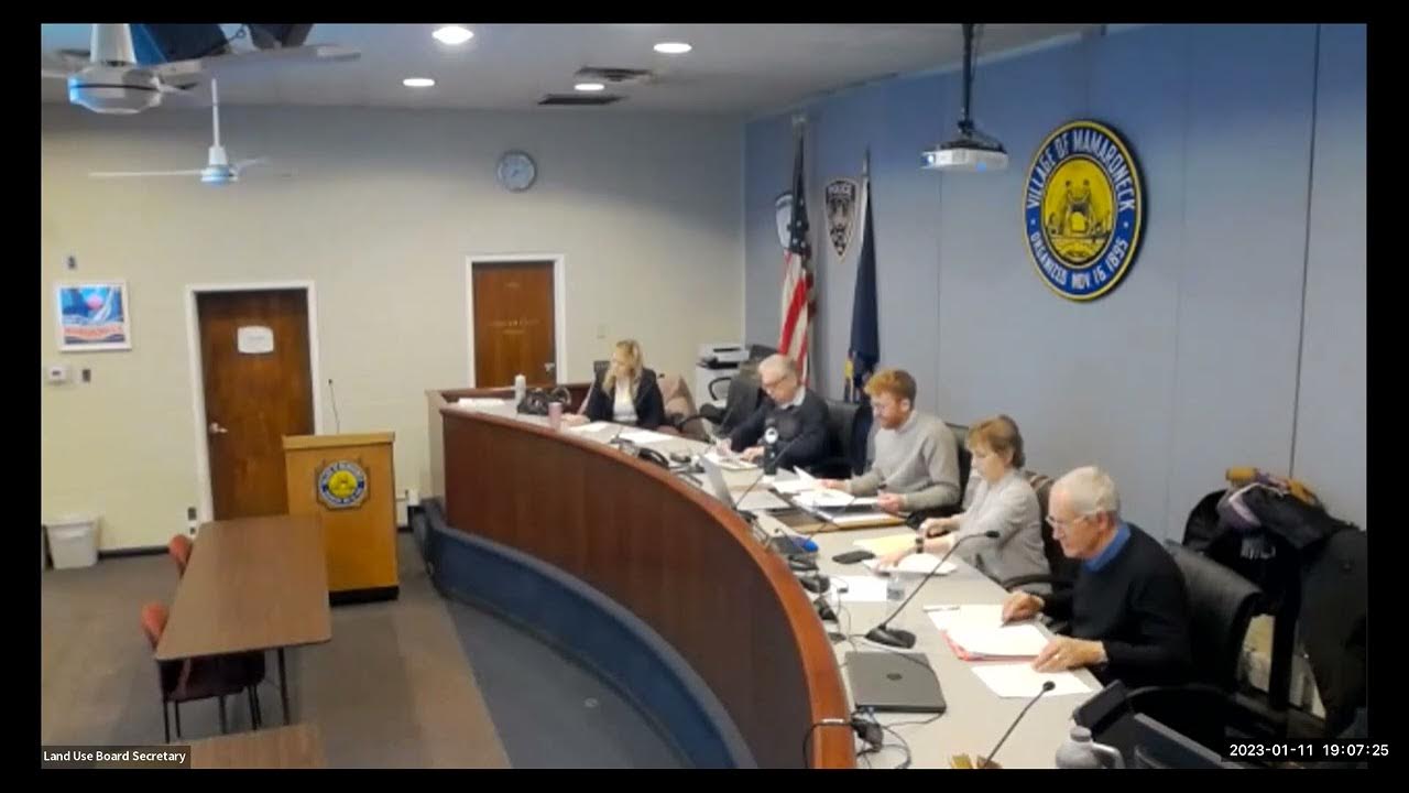 Village of Mamaroneck Planning Board Meeting Jan 11, 2023 YouTube