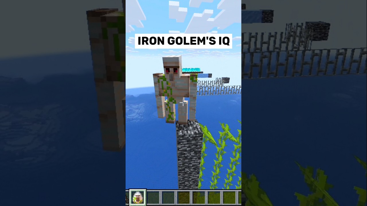 IRON GOLEM's IQ TEST🔥 (Minecraft) 