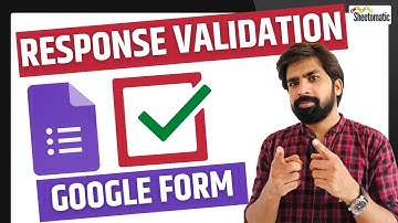 How to Add Response Validation in Google Forms | Prevent Wrong Inputs!