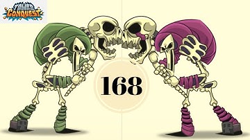 Tower defens/Tower Conquest:gameplay walkthrough best team part 168 (ios, android&pc)