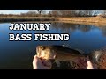 Winter Bass Fishing in a Small Pond!