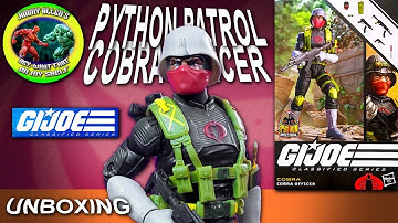 PYTHON PATROL COBRA OFFICER - GI Joe Classified Series - UNBOXING - Hasbro - Cobra!!