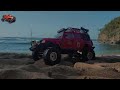 Extreme RC Car Red Jeep Mudding ,Stuck, Slipping, Still Pushing! Racing Cargo ,Speed 12