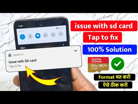 Solved issue with sd card tap to fix without format problem | issue with sd card tap to fix android