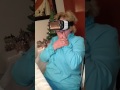 Grandma's virtual reality rollercoaster ride.