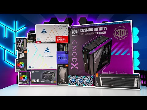 ALL Chrome Watercooled PC Build! | Cosmos Infinity Gaming PC | Asrock Aqua  RX 7900 XTX, i9 13900K