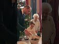 Funny video Prince George making Christmas pudding and the Queen looked worried