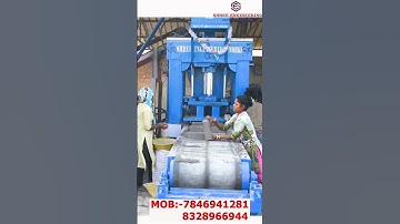 8 BRICKS AUTOMATIC BELT MODEL MACHINE !! AUTOMATIC FLY ASH BRICKS MACHINE !!