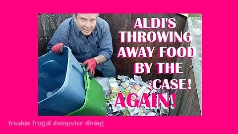 CRAZIEST ALDI DUMPSTER DIVE EVER! THEY