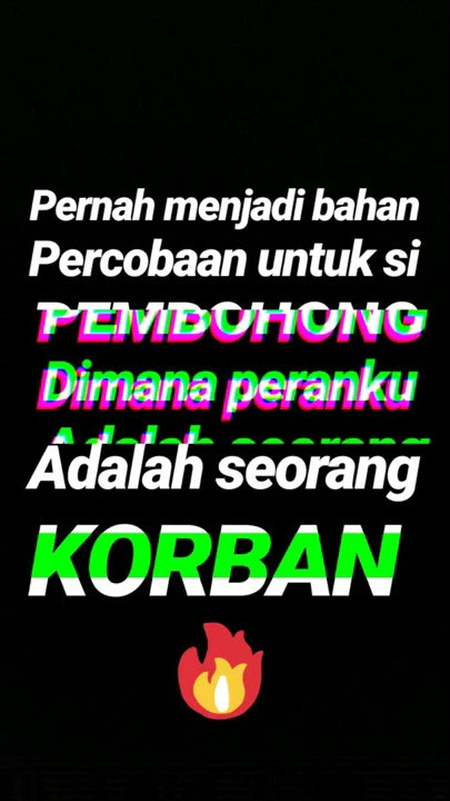Story wa korban pelampiasan